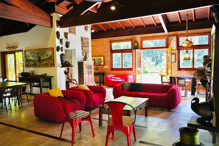 Casa Pé-na-Areia c/piscina - Praia Dura, Ubatuba